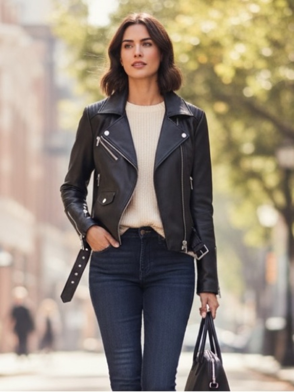 Mickael Kors authentic Leather Jacket perfecto almost new